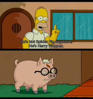 the simpsons spider pig harry potter funny