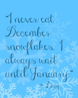 8x10 Snow Quote from A Charlie Brown Christmas