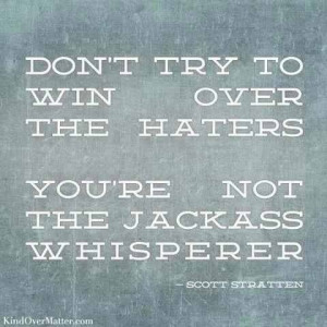 Say no to jackass whispering
