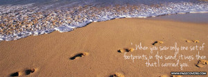 Footprints In The Sand Cover Comments