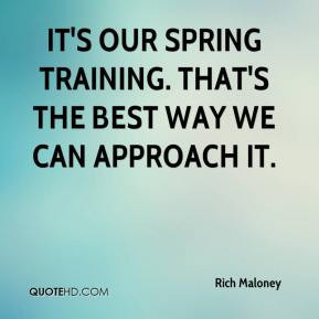 Spring training Quotes