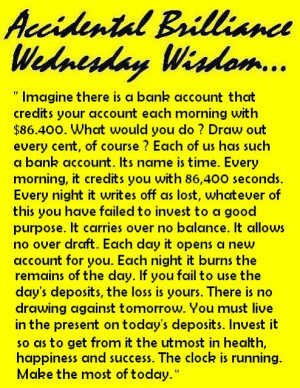 Accidental Brilliance Wednesday Wisdom...
