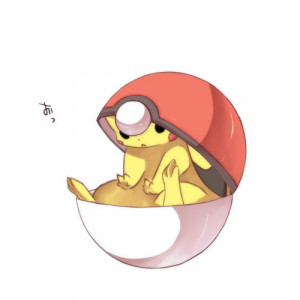 pikachu pokemon cute pokeball