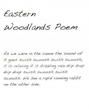 Poetry: Eastern Woodland Poem (swoosh swish) » Barrington PTO
