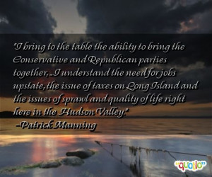 bring to the table the ability to bring the conservative and ...