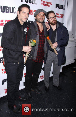 Yul Vazquez , Oscar Isaac and Sam Rockwell - Opening night of The ...