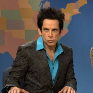 Ben Stiller as Zoolander on SNL