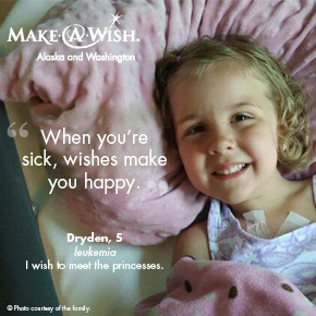When you're sick, wishes make you happy, says Dryden.
