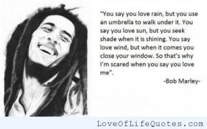 Bob Marley quote on judging other peoples lives