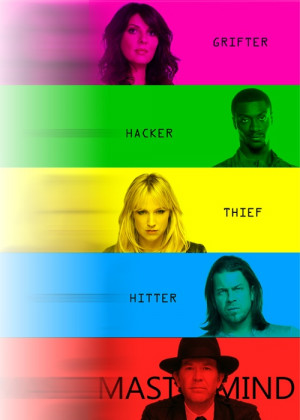 Sophie, Hardison, Parker, Eliot, & Nate (Leverage) Just finished the ...