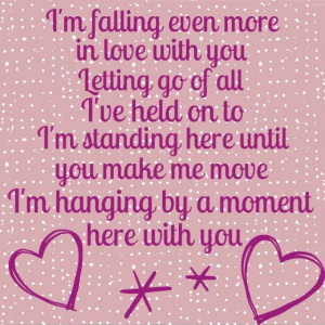 Hanging by a moment - Lifehouse