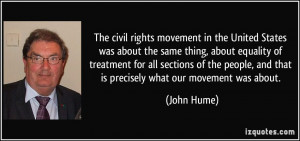 The civil rights movement in the United States was about the same ...