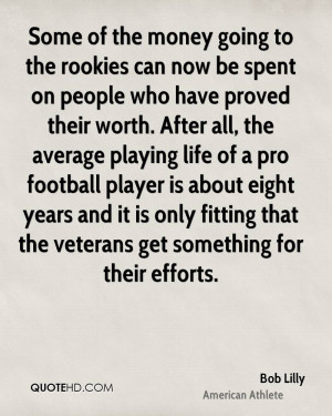 Some of the money going to the rookies can now be spent on people who ...