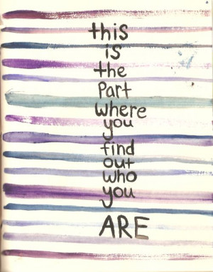 find yourself.