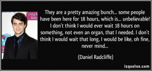 They are a pretty amazing bunch... some people have been here for 18 ...