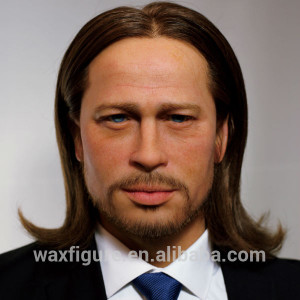 male mannequin of the world famous movie actor brad pitt wax figure