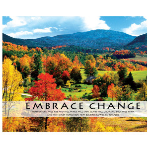 Embrace Change Seasons Unframed Motivational Poster