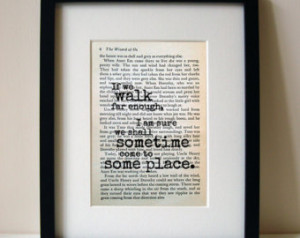 Wizard Of Oz - Quote Print - Book Page - Inspirational Quote - Words ...