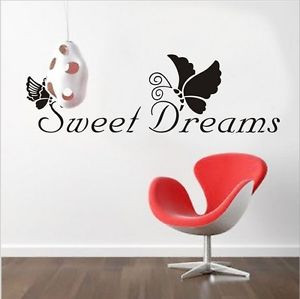 ... DREAMS-butterfly-vinyl-quote-wall-sticker-decal-kid-nursery-Home-decor