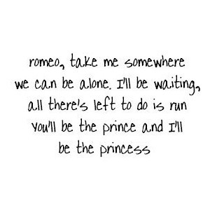 glamourette clipped! // taylor swift love story lyrics // quote