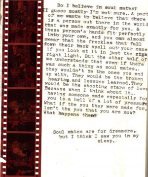 Do You Believe In Soul mates?