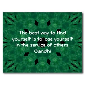 Gandhi Inspirational Quote