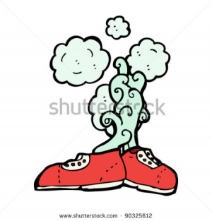 Smelly Shoes Cartoon Stock...