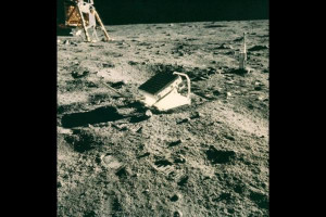 Apollo 11 Plaque Left On Moon Wallpaper