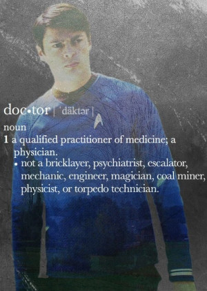 Dr. McCoy…
