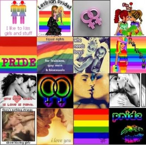 All Graphics » lesbian flag