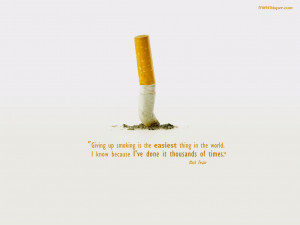 Giving up smoking