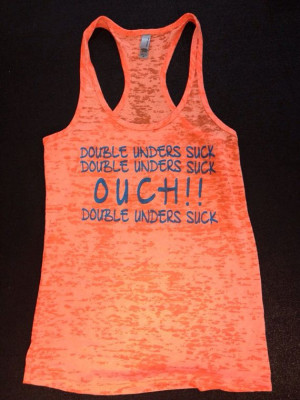 Double Unders Suck burnout tank. Womens Workout Tank Top. Crossfit ...