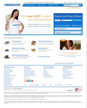 compare car insurance at Progressive.com and save money. Progressive ...