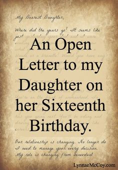 daughter birthday advice for daughters letter to my daughter godly