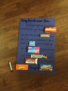 senior night candy congratulations card more soccer senior night gifts ...