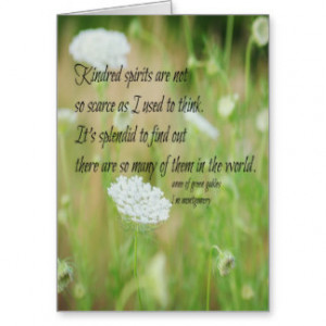 Kindred Spirits Anne Green Gables Greeting Card