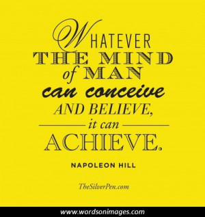 Napoleon hill quote