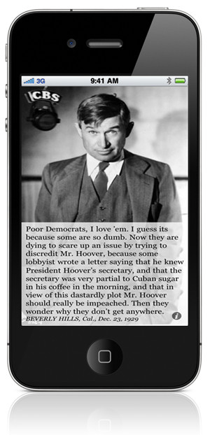 Will Rogers on Republican Dastardly Plots!?