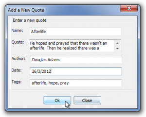 Quick Quote: Easily Save, Retrieve & Manage Your Favorite Quotes
