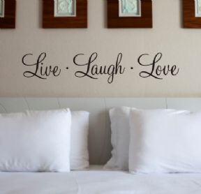 LIVE LAUGH LOVE - Wall Quote Sticker - WA104X