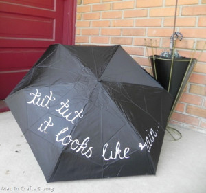 ... set, unless you are planning on throwing your umbrella in the washer