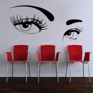 Mysterious Eyes Wall Decal