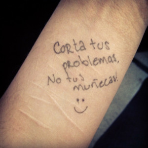 Wrist Cuts Quotes Wrist cutting tumblr.