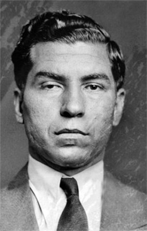 New York City Police mug shot of Charles “Lucky” Luciano; 1936. In ...
