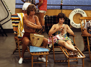 Penny Marshall and Cindy Williams as Laverne and Shirley.