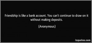 ... You can't continue to draw on it without making deposits. - Anonymous