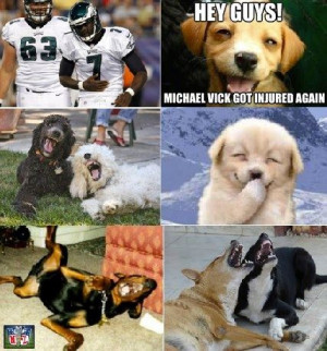 Dog's Reactions To Michael Vick's injury