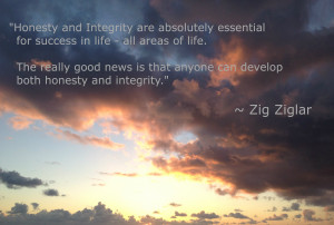 Honesty and integrity are absolutely essential for success in life ...