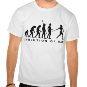 evolution javelin more thrower t shirt