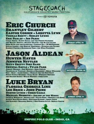 Stagecoach Country Music Festival Announces 2014 Lineup
